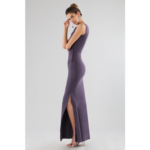 Noleggio Abbigliamento Firmato - Plum dress with drapes - Chiara Boni - Drexcode -5