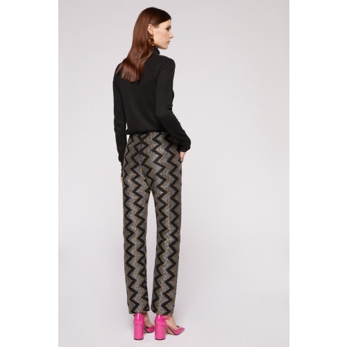 Noleggio Abbigliamento Firmato - Alcoolique high-waisted trousers with geometric pattern - Alcoolique - Drexcode -4