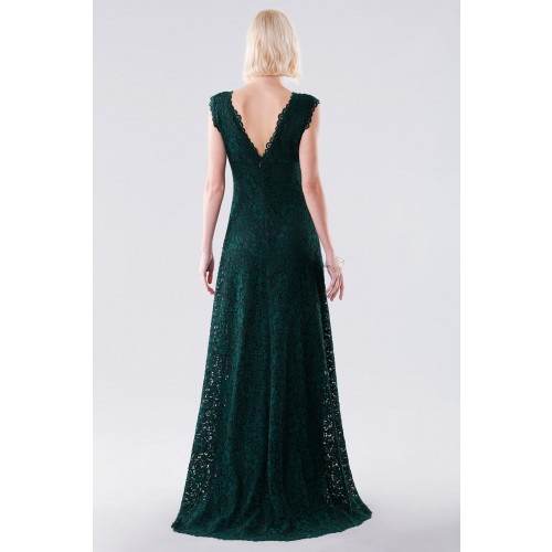 Noleggio Abbigliamento Firmato - Green lace dress with drapery - Daphne - Drexcode -3