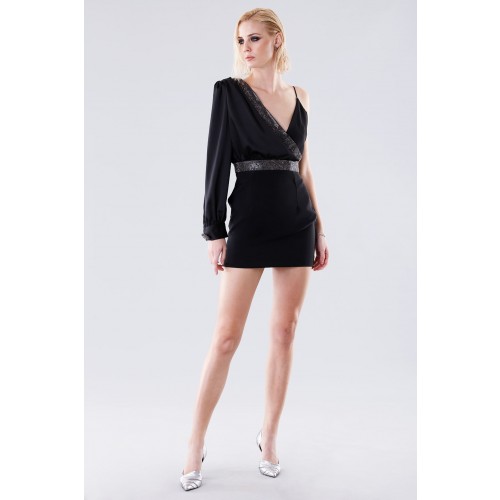 Noleggio Abbigliamento Firmato - Short one-shoulder dress with rhinestones - Doris S. - Drexcode -4