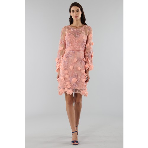 Vendita Abbigliamento Usato FIrmato - Cocktail dress with 3D floral embroidery - Marchesa Notte - Drexcode -8