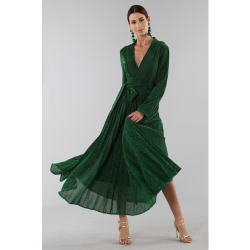 Noleggio Abbigliamento Firmato - Green glittery long-sleeved dress - Alcoolique - Drexcode -12