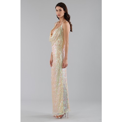 Vendita Abbigliamento Usato FIrmato - Dress in silver and gold sequins - Alcoolique - Drexcode -6