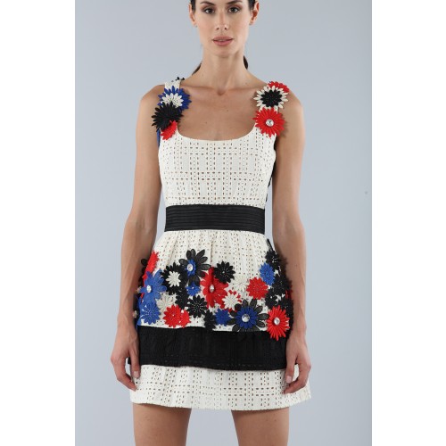 Noleggio Abbigliamento Firmato - Embroidered dress with applied flowers - Emanuel Ungaro - Drexcode -3