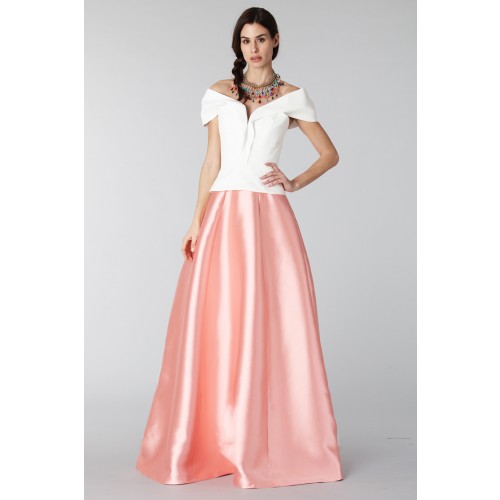 Noleggio Abbigliamento Firmato - Complete pink skirt and white silk top - Tube Gallery - Drexcode -1