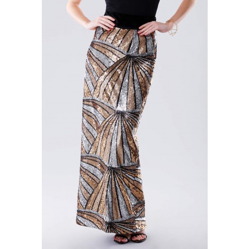 Vendita Abbigliamento Usato FIrmato - Skirt with multi-sequin pattern - DREX for you - Drexcode -2