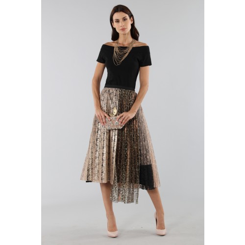 Noleggio Abbigliamento Firmato - Pleated skirt with leopard - Antonio Marras - Drexcode -3