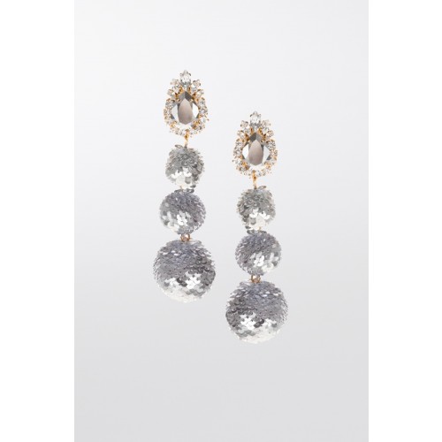 Noleggio Abbigliamento Firmato - Earrings in silver sequins - Shourouk - Drexcode -2