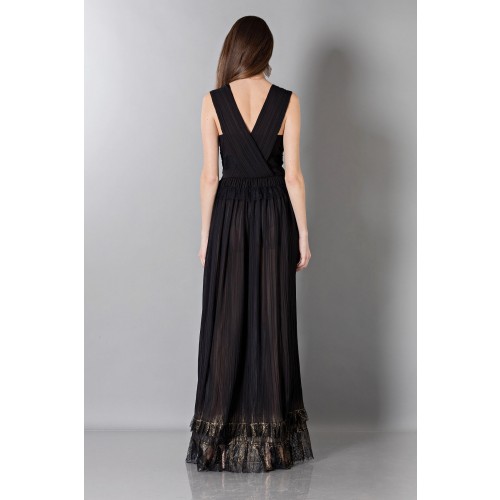Noleggio Abbigliamento Firmato - Floor-length black dress with V-neckline - Alberta Ferretti - Drexcode -6