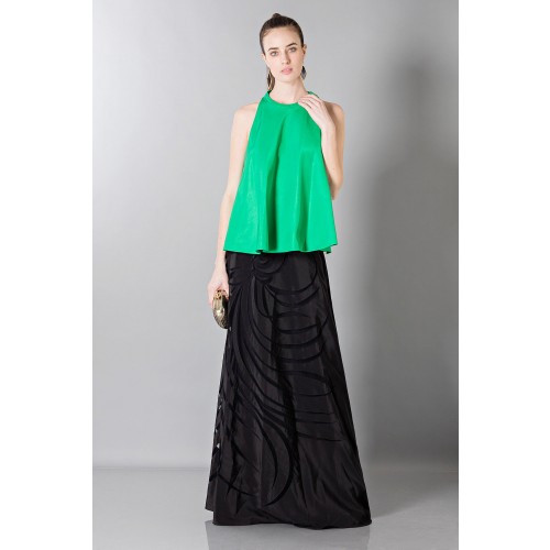 Noleggio Abbigliamento Firmato - Floor-length silk skirt with pattern in contrast - Vionnet - Drexcode -1