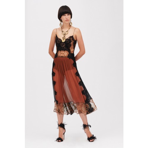 Noleggio Abbigliamento Firmato - Lace and silk dress - Alberta Ferretti - Drexcode -8