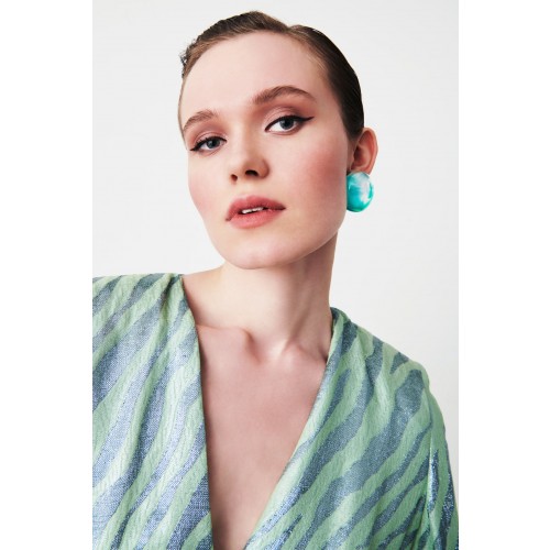 Noleggio Abbigliamento Firmato - Green resin earrings - Sharra Pagano - Drexcode -1