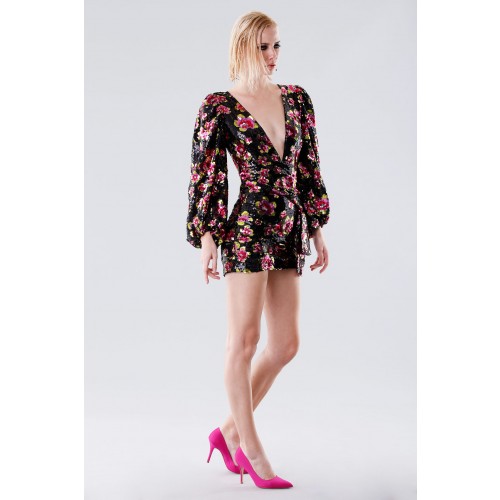 Noleggio Abbigliamento Firmato - Short dress with flower sequins - For Love and Lemons - Drexcode -1