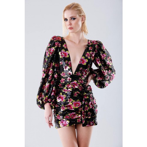 Noleggio Abbigliamento Firmato - Short dress with flower sequins - For Love and Lemons - Drexcode -2