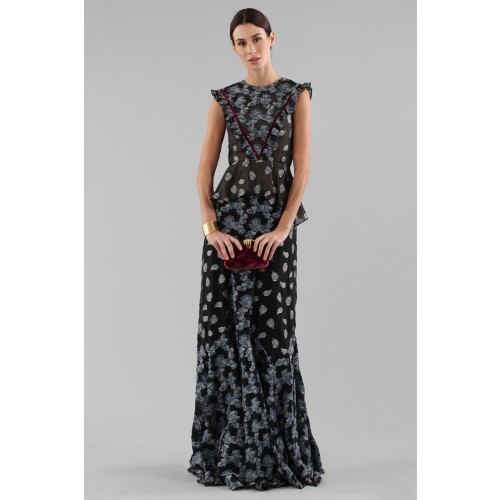 Noleggio Abbigliamento Firmato - Top and skirt with brocaded pattern - Erdem - Drexcode -12