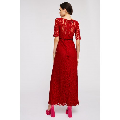 Noleggio Abbigliamento Firmato - Abito in pizzo rosso - Gucci - Drexcode -4