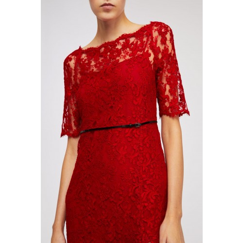 Noleggio Abbigliamento Firmato - Abito in pizzo rosso - Gucci - Drexcode -3