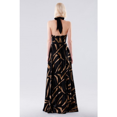 Noleggio Abbigliamento Firmato - Long dress with golden print - Halston - Drexcode -3