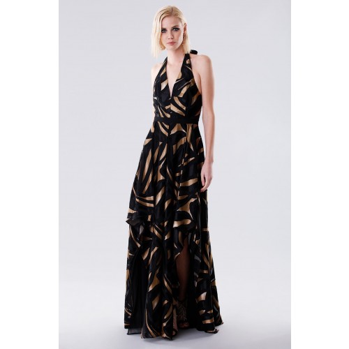 Noleggio Abbigliamento Firmato - Long dress with golden print - Halston - Drexcode -5