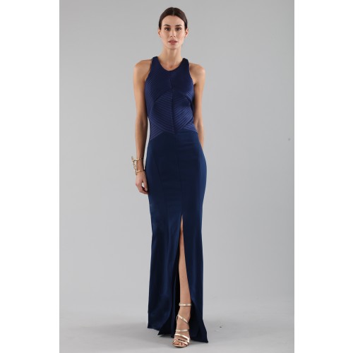 Noleggio Abbigliamento Firmato - Blue dress with structured top - Halston - Drexcode -7