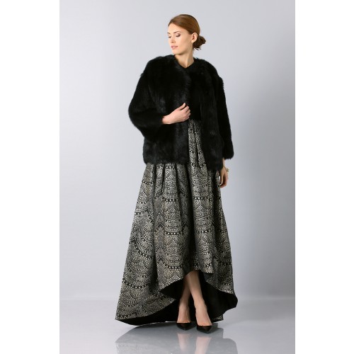 Noleggio Abbigliamento Firmato - Dress with patterned gold skirt - Theia - Drexcode -1