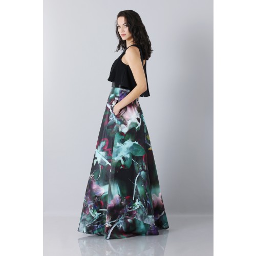 Noleggio Abbigliamento Firmato - Crop top and floral printed skirt dress - Theia - Drexcode -1