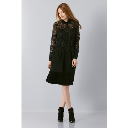 Vendita Abbigliamento Usato FIrmato - Lace dress with sleeves - Rochas - Drexcode -5