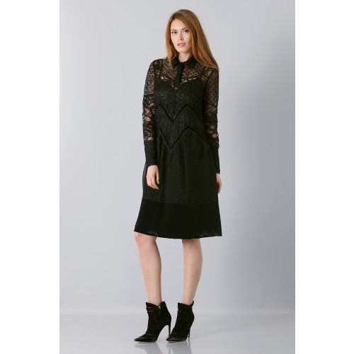 Vendita Abbigliamento Usato FIrmato - Lace dress with sleeves - Rochas - Drexcode -1