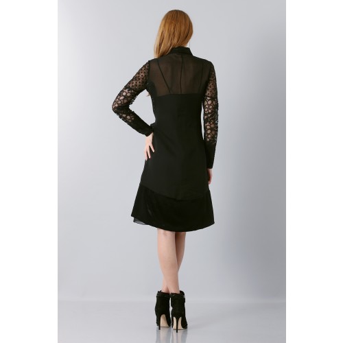 Vendita Abbigliamento Usato FIrmato - Lace dress with sleeves - Rochas - Drexcode -4