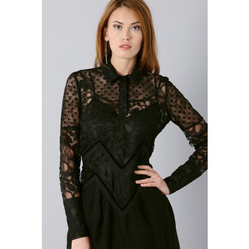Vendita Abbigliamento Usato FIrmato - Lace dress with sleeves - Rochas - Drexcode -6