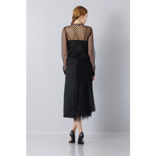 Vendita Abbigliamento Usato FIrmato - Longuette skirt of tulle - Rochas - Drexcode -2