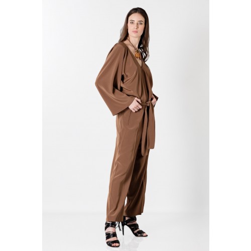 Noleggio Abbigliamento Firmato - Long sleeve brown jumpsuit - Albino - Drexcode -6