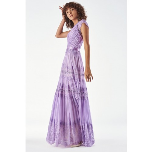 Noleggio Abbigliamento Firmato - Lavender dress with lace applications - Catherine Deane - Drexcode -7