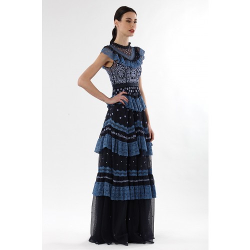 Noleggio Abbigliamento Firmato - Long dress with flounces and floral embroidery - Needle&Thread - Drexcode -5