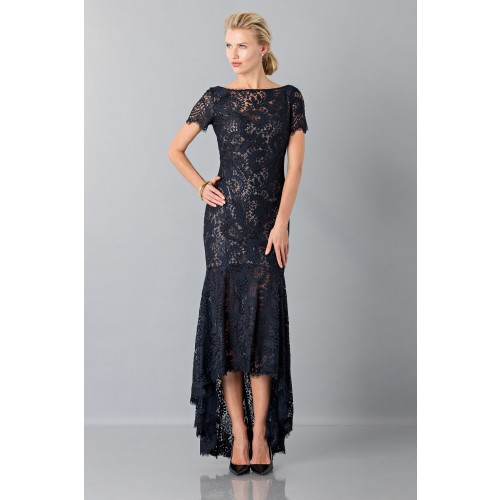 Noleggio Abbigliamento Firmato - Asymetric blue lace dress - Theia - Drexcode -1