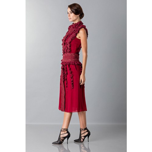 Vendita Abbigliamento Usato FIrmato - Short dress with overlaid lace - Antonio Berardi - Drexcode -5