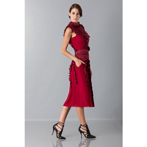 Vendita Abbigliamento Usato FIrmato - Short dress with overlaid lace - Antonio Berardi - Drexcode -1
