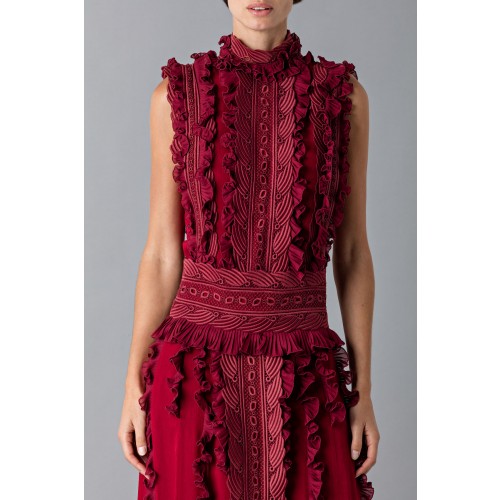Vendita Abbigliamento Usato FIrmato - Short dress with overlaid lace - Antonio Berardi - Drexcode -6