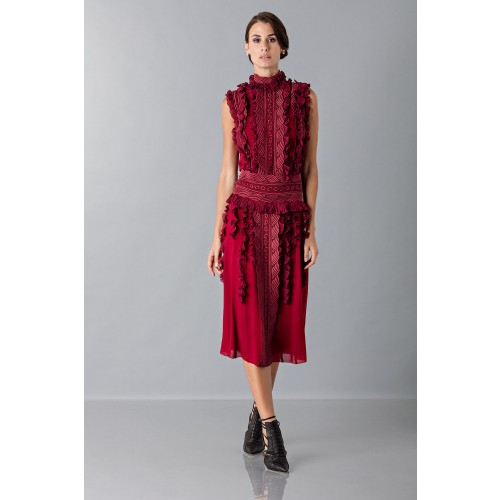 Vendita Abbigliamento Usato FIrmato - Short dress with overlaid lace - Antonio Berardi - Drexcode -2