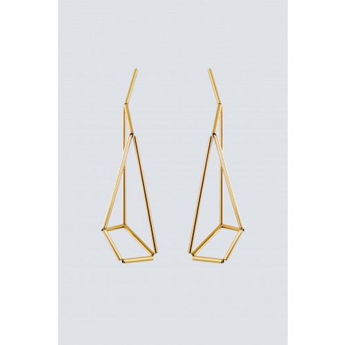Noleggio Abbigliamento Firmato - Gold earrings in the shape of origami - Noshi - Drexcode -1
