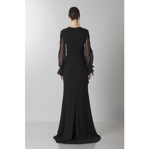 Noleggio Abbigliamento Firmato - Silk dress with long sleeve and transparent neckline - Ports 1961 - Drexcode -3