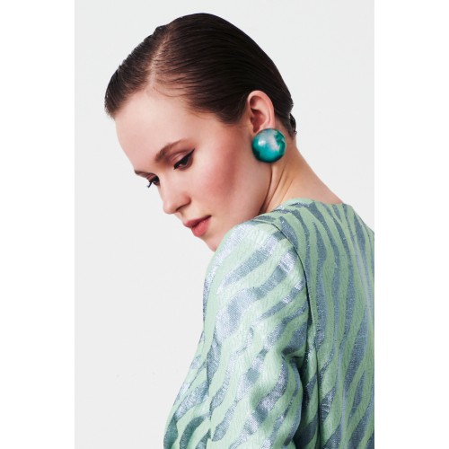 Noleggio Abbigliamento Firmato - Green resin earrings - Sharra Pagano - Drexcode -2