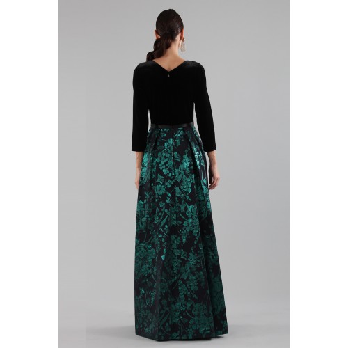 Noleggio Abbigliamento Firmato - Dress with long sleeves and brocaded skirt - Theia - Drexcode -5