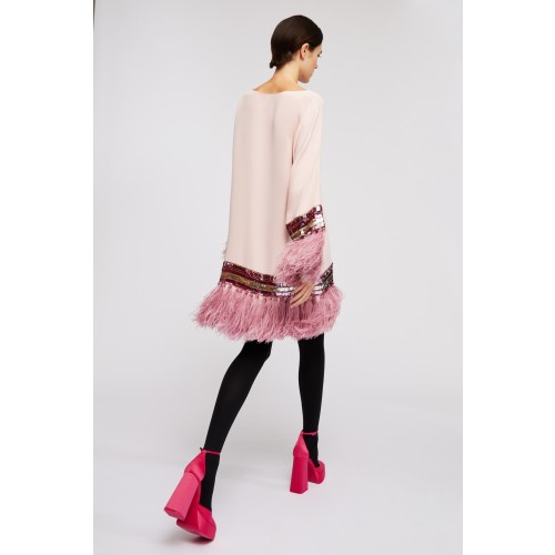Noleggio Abbigliamento Firmato - Abito corto con piume - Valentino - Drexcode -4