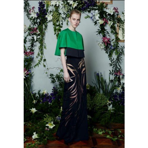Noleggio Abbigliamento Firmato - Floor-length silk skirt with pattern in contrast - Vionnet - Drexcode -5