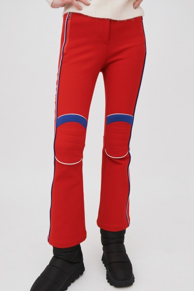 Red ski trousers 