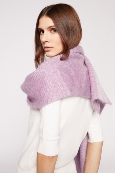 Lilac tubular scarf