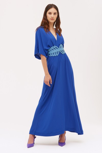 Blue empire dress