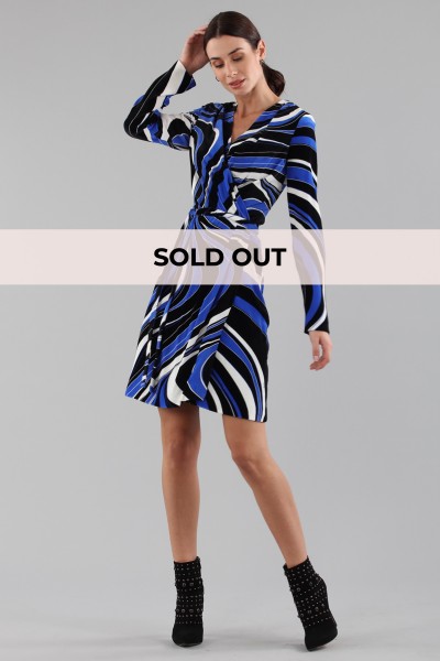 Dress with psychedelic print
