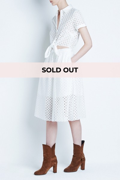 White broderie anglaise dress
